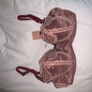 ✨Red Lace Bra 34D (Heidi Klum Intimates)